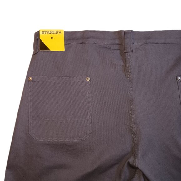 Stanley Stretch Work Shorts Mens Size 44 Gray Carpenter Shorts Workwear Mens 44 - Picture 2 of 7